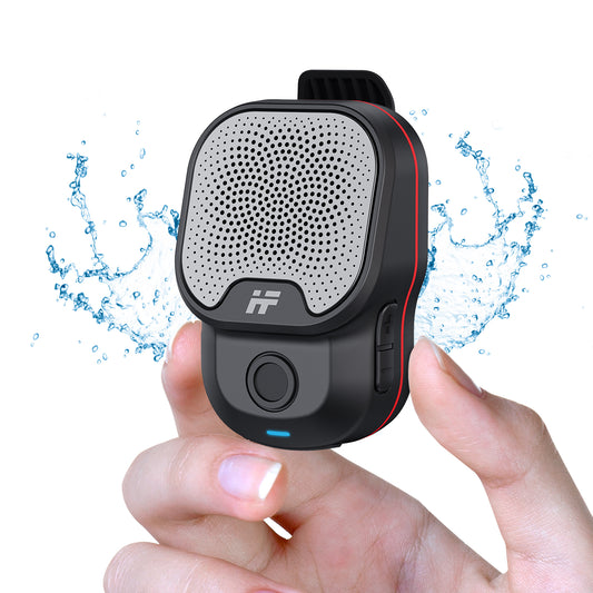 AIFA Wearable Bluetooth Portable Speaker, Clip On Wireless Bluetooth Speaker, IPX7 Water-Resistant Portable Speaker, Built-in Mic for Hands-Free Music and Calls